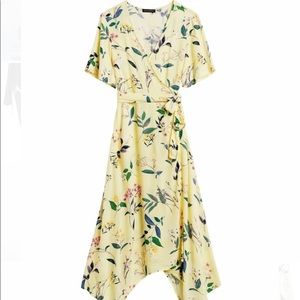 Banana Republic Handkerchief-Hem Wrap Dress